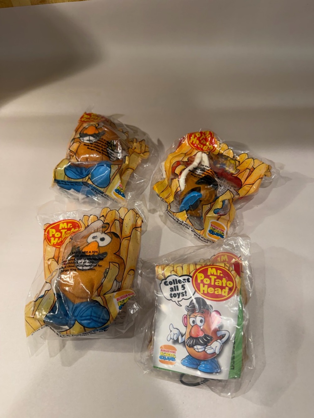 Mr. Potato Head Plush Toy Lot - Yellow/Brown with Blue Shoes
